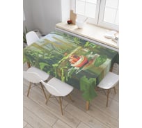 Прямоугольная скатерть JOYARTY Веселая лодочка из сатена tc_23065_120x145