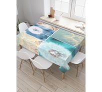 Прямоугольная скатерть JOYARTY Ветренные одуванчики из сатена tc_18468_120x145