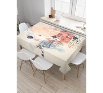 Прямоугольная скатерть JOYARTY Абстрактный коллаж из сатена tc_29046_120x145