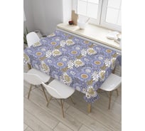 Прямоугольная скатерть JOYARTY Абстрактное поле цветов из сатена tc_32522_120x145