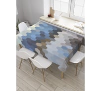 Прямоугольная скатерть JOYARTY Абстрактные соты из сатена tc_28864_120x145