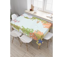 Прямоугольная скатерть JOYARTY Вид с морского дна из сатена tc_2895_120x145