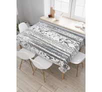 Прямоугольная скатерть JOYARTY Березовый рай из сатена tc_3443_120x145