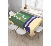 Прямоугольная скатерть JOYARTY Баскетбольная сборная из сатена tc_3963_120x145