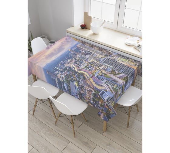 Прямоугольная скатерть JOYARTY Атланта сити из сатена tc_32889_120x145 1