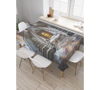 Прямоугольная скатерть JOYARTY Величественная лестница из сатена tc_19842_120x145