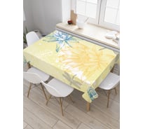 Прямоугольная скатерть JOYARTY Весенние стрекозы из сатена tc_18352_120x145
