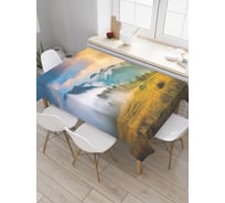 Прямоугольная скатерть JOYARTY Бушующая природа из сатена tc_30795_120x145
