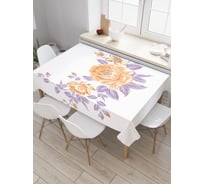 Прямоугольная скатерть JOYARTY Акварельные розы из сатена tc_29259_120x145