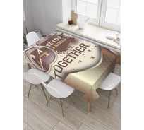 Прямоугольная скатерть JOYARTY 24 года вместе из сатена tc_7866_120x145