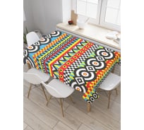 Прямоугольная скатерть JOYARTY Африканские горизонтали из сатена tc_29675_120x145