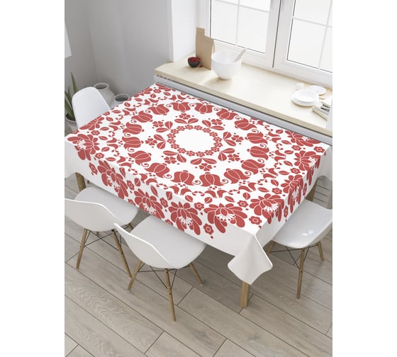 Прямоугольная скатерть JOYARTY Ажурная салфетка из сатена tc_36115_120x145 1