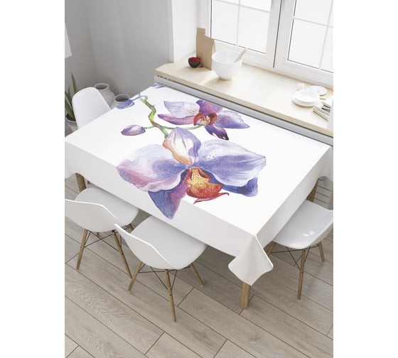 Прямоугольная скатерть JOYARTY Ветка орхидеи из сатена tc_28871_120x145 1