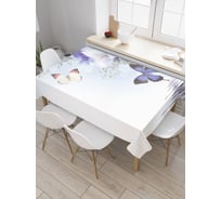 Прямоугольная скатерть JOYARTY Бабочки над водой из сатена tc_13592_120x145