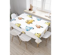 Прямоугольная скатерть JOYARTY Авто и мото из сатена tc_29425_120x145