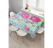 Прямоугольная скатерть JOYARTY Ароматные грезы из сатена tc_5101_120x145