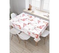 Прямоугольная скатерть JOYARTY Будни фламинго из сатена tc_5105_120x145