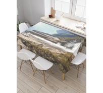 Прямоугольная скатерть JOYARTY Великие горы из сатена tc_19032_120x145