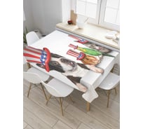 Прямоугольная скатерть JOYARTY Британские подданные из сатена tc_37405_120x145