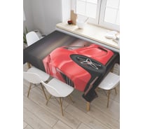 Прямоугольная скатерть JOYARTY Авто в ночи из сатена tc_17765_120x145