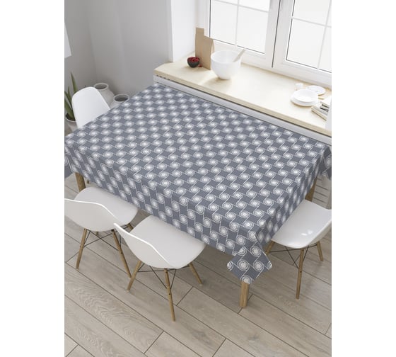 Прямоугольная скатерть JOYARTY Ажурные колеса из сатена tc_28274_120x145 1