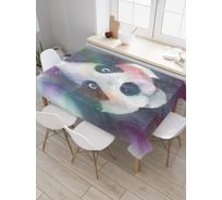 Прямоугольная скатерть JOYARTY Безумная панда из сатена tc_19285_120x145
