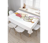 Прямоугольная скатерть JOYARTY Вело Козел из сатена tc_37454_120x145