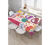 Прямоугольная скатерть JOYARTY Английское детство из сатена tc_9398_120x145