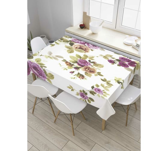 Прямоугольная скатерть JOYARTY Весеннее обаяние из сатена tc_9138_120x145 1