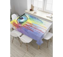Прямоугольная скатерть JOYARTY Взгляд красок из сатена tc_8363_120x145