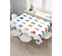 Прямоугольная скатерть JOYARTY Виды минералов из сатена tc_7500_120x145