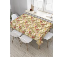 Прямоугольная скатерть JOYARTY Винтаж цветов из сатена tc_31979_120x145