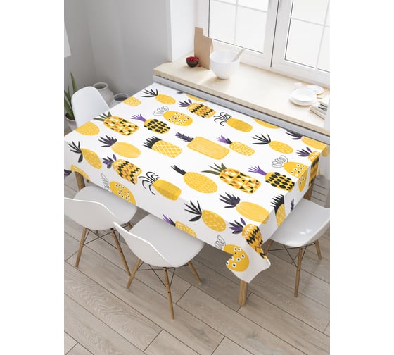 Прямоугольная скатерть JOYARTY Ароматный ананас из сатена tc_55144_120x145 1