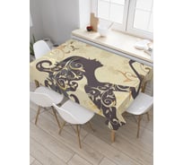 Прямоугольная скатерть JOYARTY Влюбленная фея из сатена tc_2515_120x145