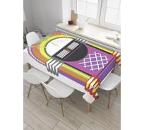 Прямоугольная скатерть JOYARTY Векторный проигрыватель из сатена tc_34587_120x145