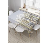 Прямоугольная скатерть JOYARTY Американские небоскребы из сатена tc_27924_120x145