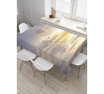 Прямоугольная скатерть JOYARTY Волнистое утро из сатена tc_10256_120x145