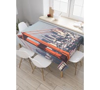 Прямоугольная скатерть JOYARTY Арка моста из сатена tc_36814_120x145