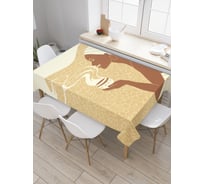 Прямоугольная скатерть JOYARTY Африканский чай из сатена tc_36754_120x145