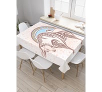 Прямоугольная скатерть JOYARTY Агрессивный телец из сатена tc_18717_120x145