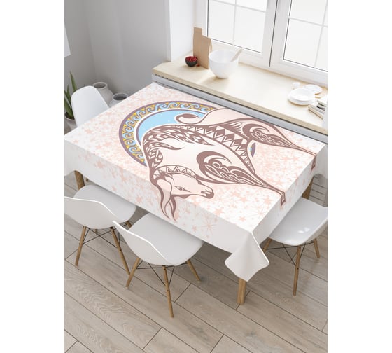 Прямоугольная скатерть JOYARTY Агрессивный телец из сатена tc_18717_120x145 1