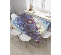 Прямоугольная скатерть JOYARTY Блики мандалы из сатена tc_35447_120x145