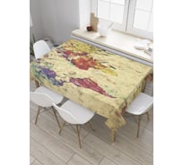 Прямоугольная скатерть JOYARTY Винтажная картография из сатена tc_32100_120x145