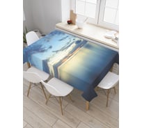 Прямоугольная скатерть JOYARTY Бесшумное море из сатена tc_21343_120x145
