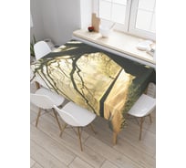 Прямоугольная скатерть JOYARTY Вековые деревья в парке из сатена tc_32527_120x145