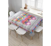 Прямоугольная скатерть JOYARTY Бабочка в рамке из сатена tc_4330_120x145