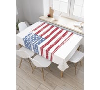 Прямоугольная скатерть JOYARTY Американский флаг ретро из сатена tc_5325_120x145