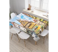 Прямоугольная скатерть JOYARTY Архитектурный город из сатена tc_3458_120x145