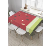 Прямоугольная скатерть JOYARTY Абстракция арбуза из сатена tc_32113_120x145