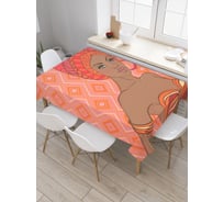 Прямоугольная скатерть JOYARTY Африканское обаяние из сатена tc_23266_120x145
